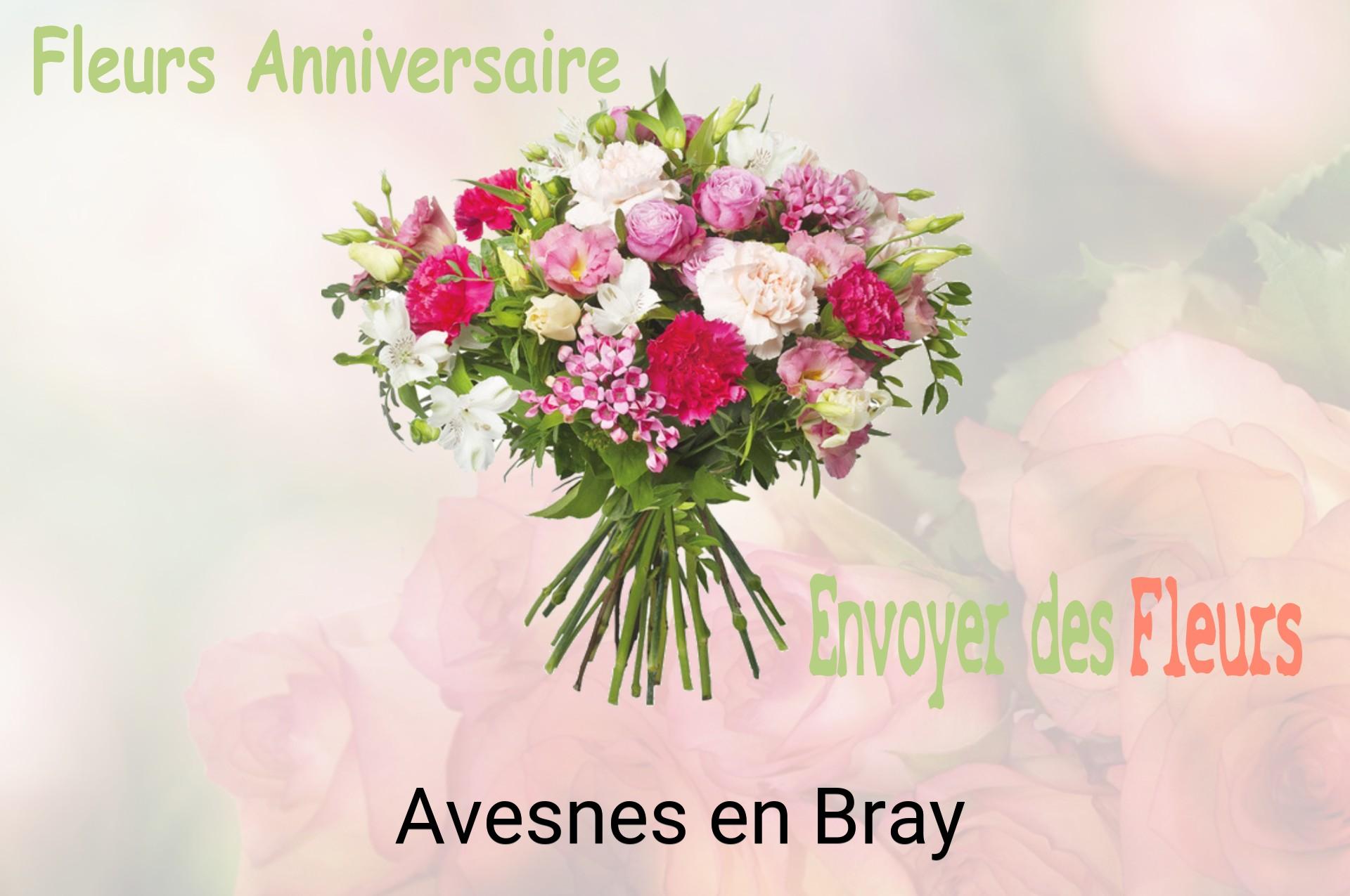 Bouquet de fleurs d’anniversaire livré à Avesnes-en-Bray